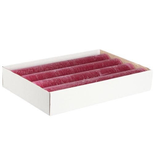 Produkt Świece w sztyfcie Świece w jednolitym kolorze Berry 50x300mm 4 szt