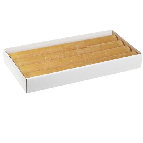Floristik24 Świece stożkowe jednokolorowe miodowe 34x300mm 4 szt