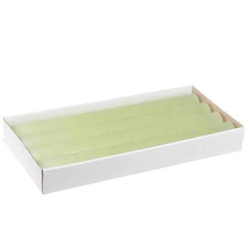 Produkt Świece w sztyfcie limonkowe świece w jednolitym kolorze 34x300mm 4 szt