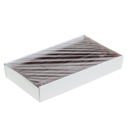 Floristik24 Świece stożkowe w jednolitym kolorze bordowym 34mm x 240mm 4szt