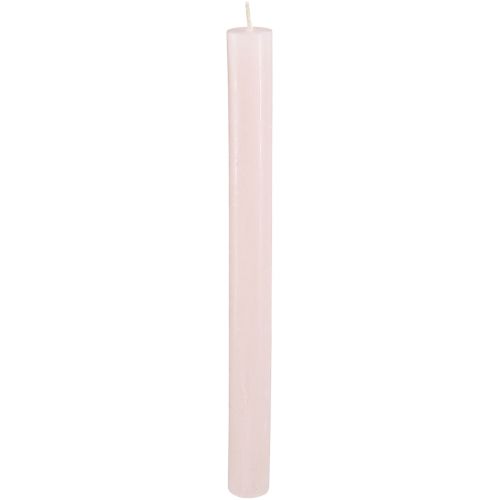 Świece w sztyfcie jednobarwne jasnoróżowe świece różowe 21×240mm 12 szt