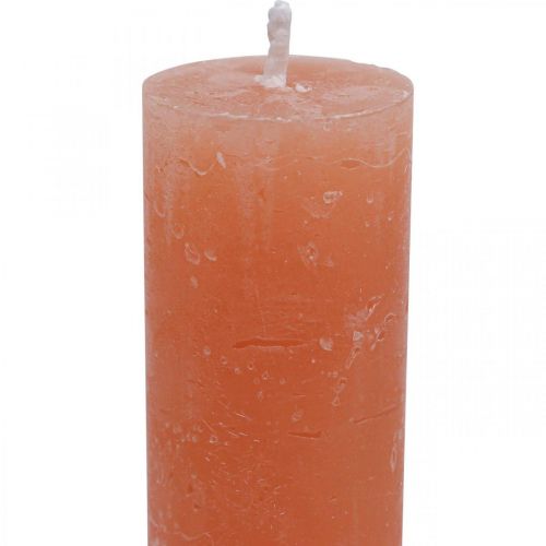 Produkt Świece stożkowe barwione na pomarańczowo brzoskwiniowo 34×240mm 4szt