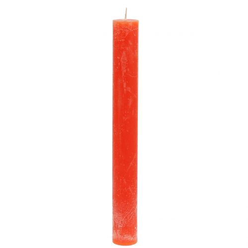 Świece stożkowe jednokolorowe pomarańczowe 34mm x 300mm 4 szt