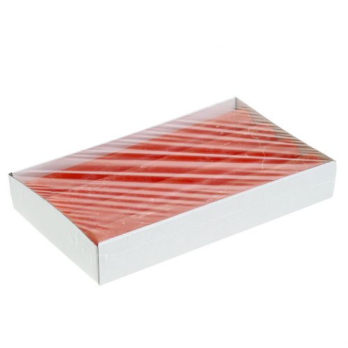 Produkt Świece stożkowe jednokolorowe pomarańczowe 34mm x 300mm 4 szt