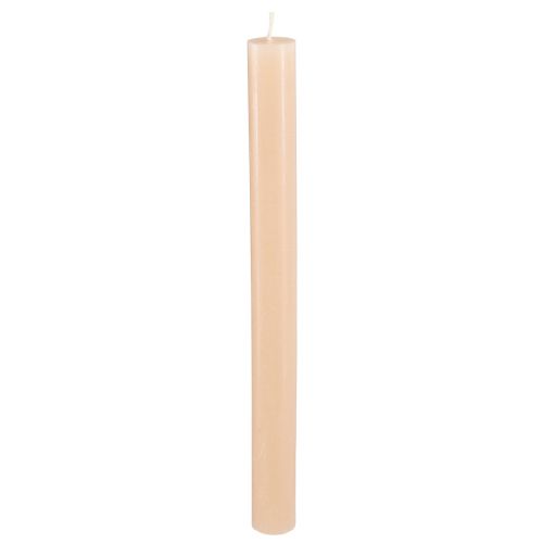 Floristik24 Świece stożkowe barwione na pomarańczowo brzoskwiniowo 21×240mm 12szt