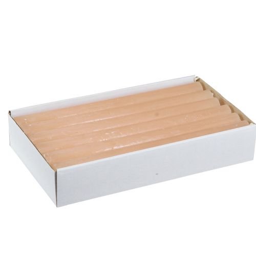 Produkt Świece stożkowe barwione na pomarańczowo brzoskwiniowo 21×240mm 12szt