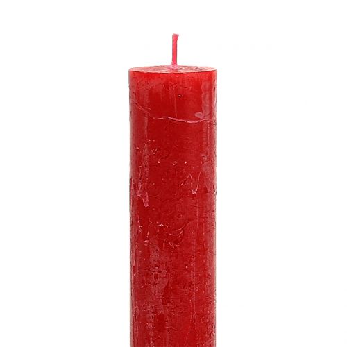 Produkt Świece stożkowe barwione na czerwono 34mm x 300mm 4 szt