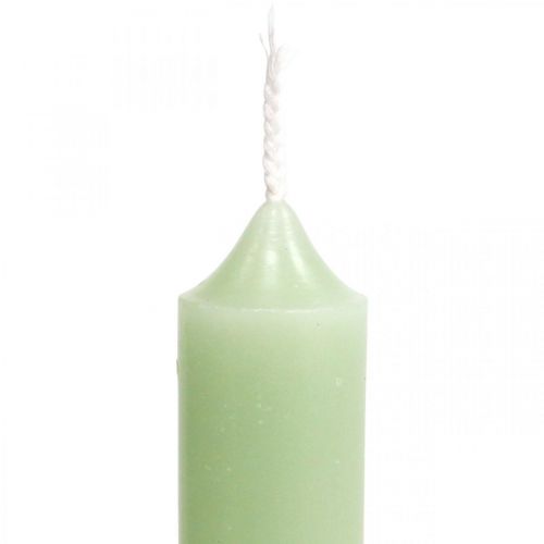 Produkt Świece krótkie zielone świece miętowe Ø22/110mm 6szt