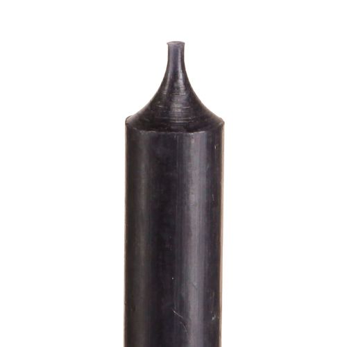Produkt Świece stożkowe krótkie małe świeczki czarne 110mm Ø21mm 6 szt. pęczek