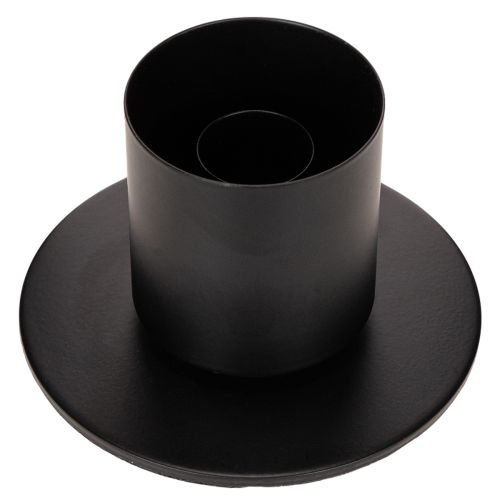 Świecznik stożkowy ze szklanym cylindrem. Prosty i ponadczasowy. 31 cm | Floristik24.pl