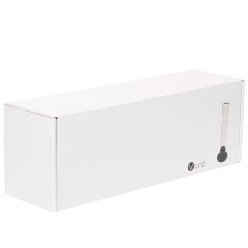 Świecznik stożkowy ze szklanym cylindrem. Prosty i ponadczasowy. 31 cm | Floristik24.pl