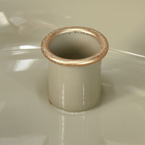 Produkt Świecznik na 4 świece misa metalowa szaro-złota 22,5cm