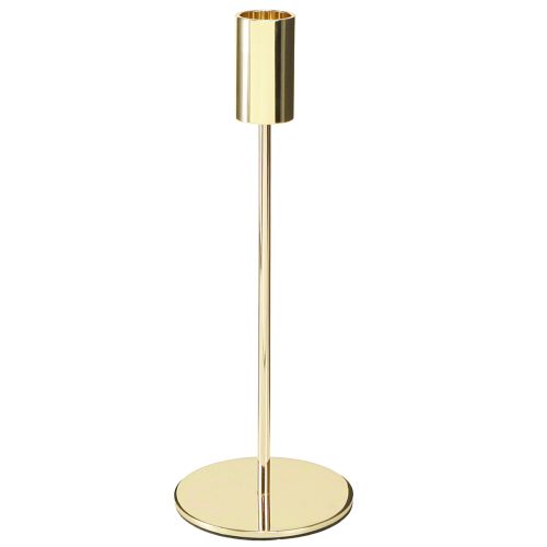 Floristik24 Złoty metalowy świecznik nowoczesny 21,5cm 4 sztuki