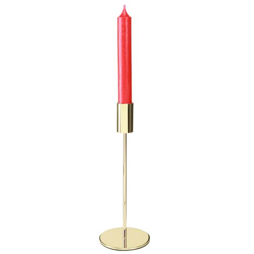 Produkt Złoty metalowy świecznik nowoczesny 21,5cm 4 sztuki