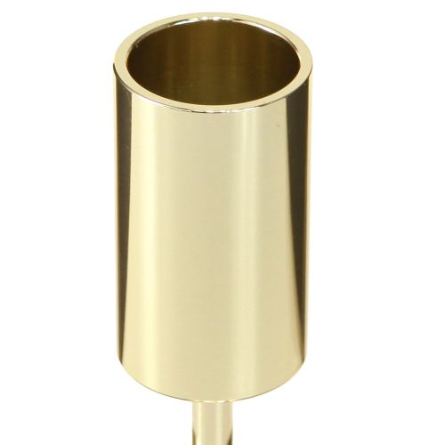 Produkt Złoty metalowy świecznik nowoczesny 21,5cm 4 sztuki