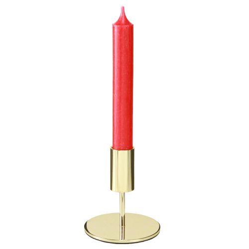 Produkt Złoty nowoczesny świecznik metalowy wys. 10 cm 4 szt.