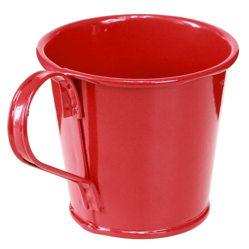 Produkt Świecznik metalowy kubek czerwony wys. 6cm 6 szt.