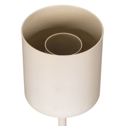 Świecznik z cylindrem szklanym na metalowej podstawie 50cm | Floristik24.pl