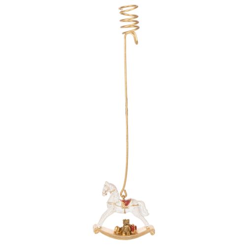 Świecznik choinkowy bujany konik 20cm 3szt kupić | Floristik24.pl