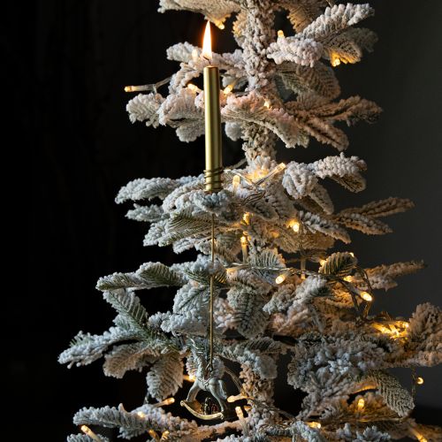 Świecznik choinkowy bujany konik 20cm 3szt | Floristik24.pl