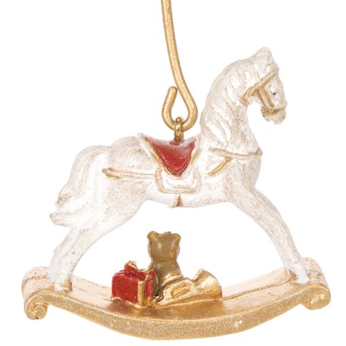 Świecznik choinkowy bujany konik 20cm 3szt | Floristik24.pl