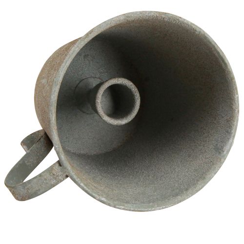 Produkt Stożkowy świecznik w stylu vintage, ozdobny szary Ø11cm W11cm