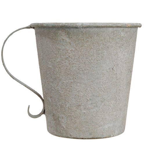 Produkt Stożkowy świecznik w stylu vintage, ozdobny szary Ø11cm W11cm
