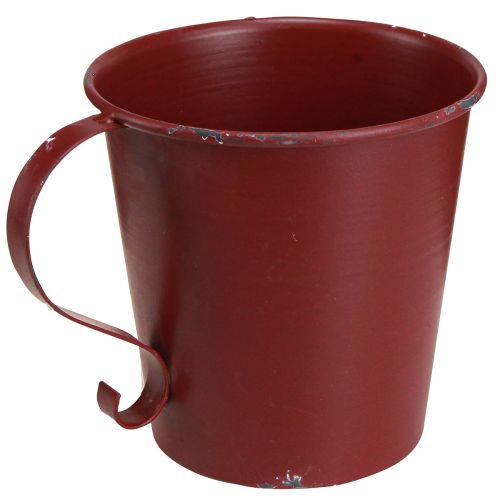 Produkt Stożkowy świecznik w stylu vintage, dekoracyjny kielich w kolorze czerwonego wina, Ø11cm W11cm