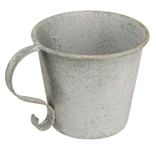 Produkt Świecznik stożkowy vintage świecznik na kubek metalowy szary Ø9,5cm W8cm 3szt