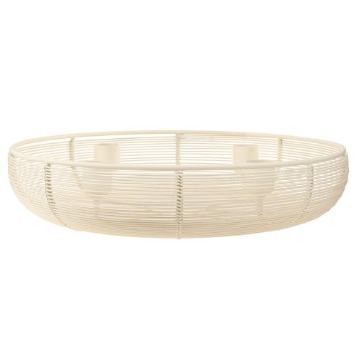 Produkt Świecznik na 4 świece, misa na świece kremowa Ø29cm