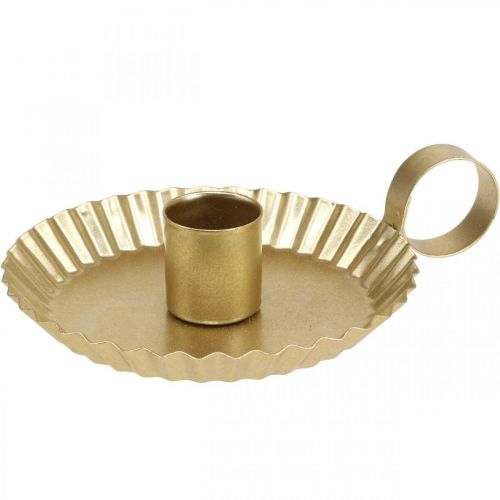 Produkt Świecznik metalowy kij świecznik złoty Ø9,5cm 4szt