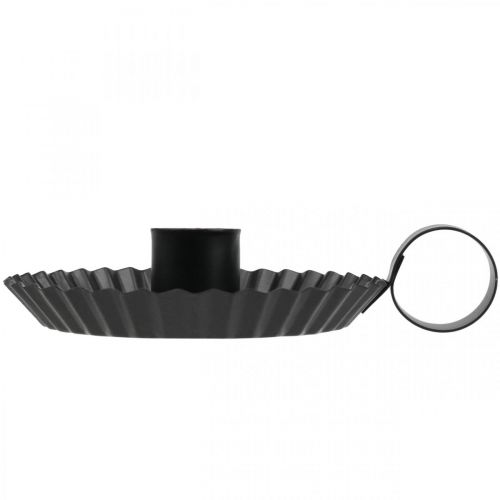 Produkt Świecznik metalowy świecznik w kształcie kija czarny Ø9,5cm 4 szt