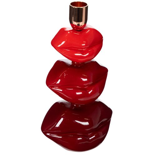 Świecznik Glossy Lip, nowoczesny design, 21 cm kupić | Floristik24.pl