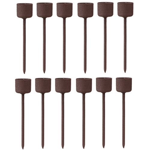 Produkt Świecznik w sztyfcie do zaślepienia rdzawy brąz Ø22mm W10,5cm 12 szt