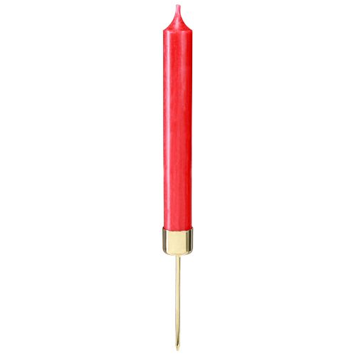 Produkt Świecznik w sztyfcie do zatykania złoty Ø22mm W10,5cm 12 szt