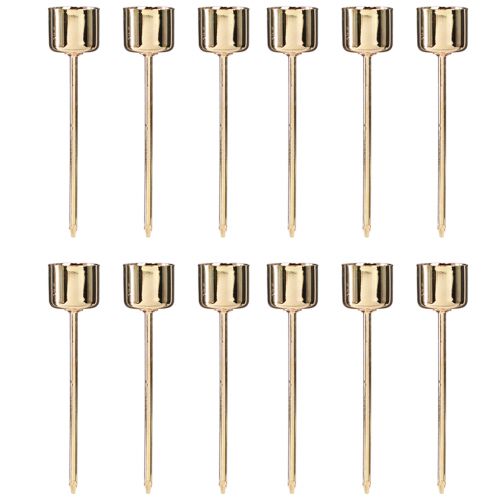 Produkt Świecznik w sztyfcie do podłączenia czerwonego złota Ø22mm W10,5cm 12 sztuk