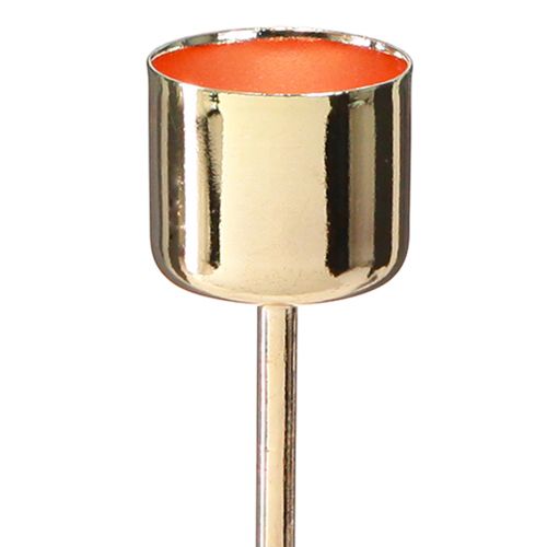 Produkt Świecznik w sztyfcie do podłączenia czerwonego złota Ø22mm W10,5cm 12 sztuk