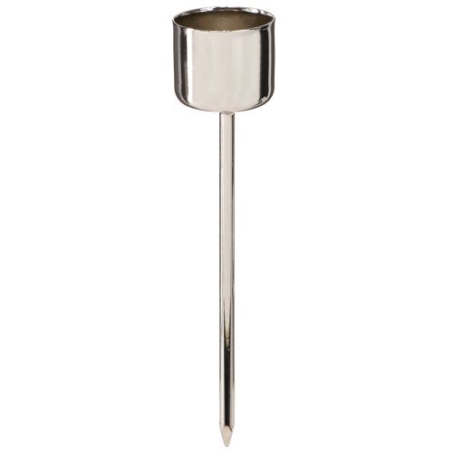 Produkt Świecznik sztyftowy do zatykania srebrny Ø22mm 10,5cm 12 szt