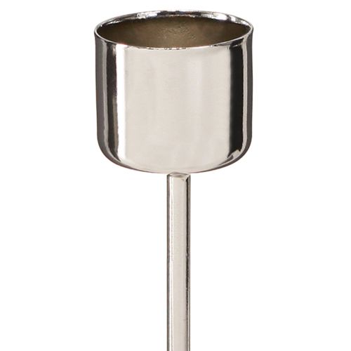 Produkt Świecznik sztyftowy do zatykania srebrny Ø22mm 10,5cm 12 szt