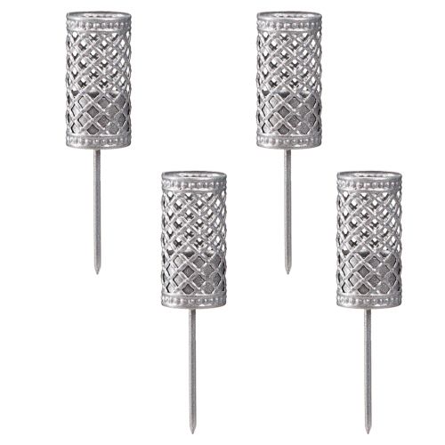 Produkt Świecznik na sztyft do zatyczki srebrnoszary Ø24mm W10cm 4 szt