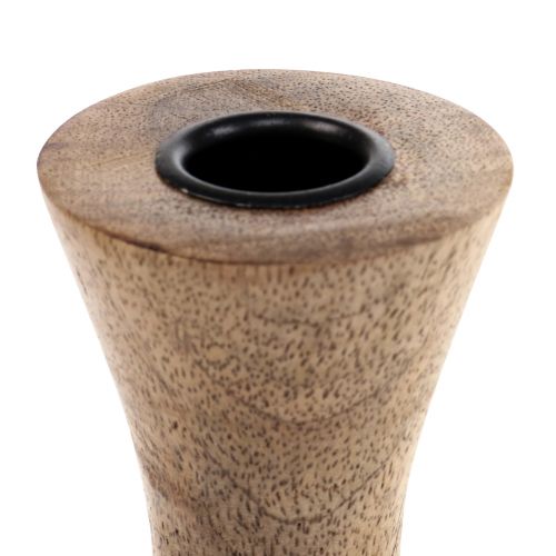 Produkt Świecznik w kształcie kija Drewniany świecznik naturalny Ø6cm W20cm