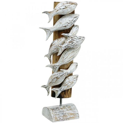 Produkt Ryba dekoracyjna stojąca drewniana ławica ryb Dekoracja morska 59cm