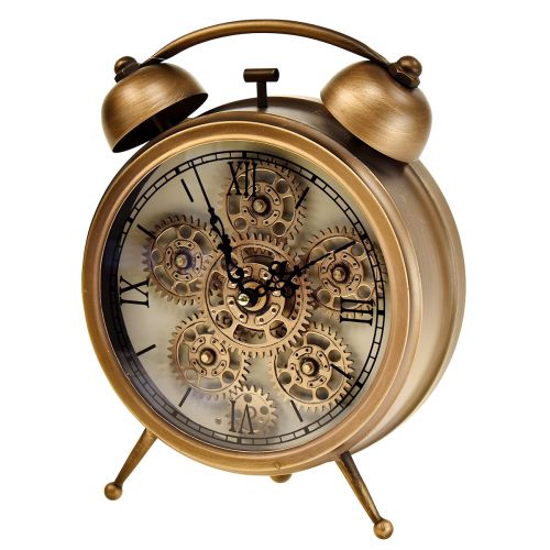 Produkt Zegar steampunkowy z budzikiem z cyframi rzymskimi 23x8x29,5cm