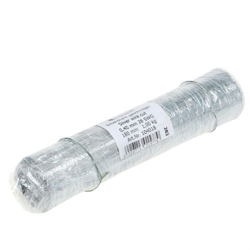 Produkt Drut spinający, drut srebrny ocynkowany Ø0,4mm L180mm 1kg
