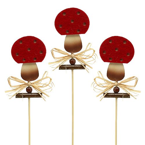 Produkt Wtyczka muchomor 7cm L33,5cm 16 sztuk