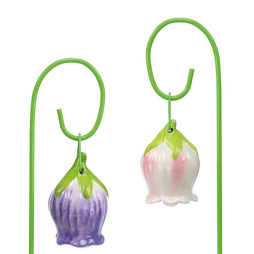 Floristik24 Kwiaty ceramiczne korkowe 5cm 28cm 8szt