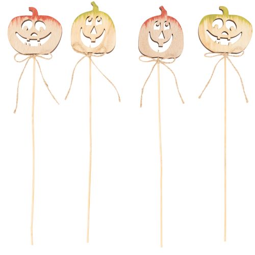 Dynia dekoracyjna z twarzą, dekoracja na Halloween, 31 cm, 12 sztuk | Floristik24.pl