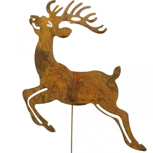 Floristik24 Wtyczka ogrodowa patyna dekoracyjna dekoracja jelenia 21,5 cm