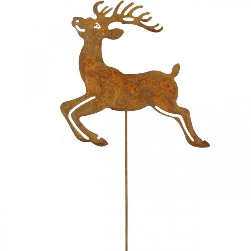 Wtyczka ogrodowa patyna dekoracyjna dekoracja jelenia 21,5 cm