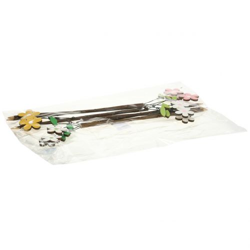 Produkt Korek dekoracyjny drewniany kwiatek W44cm 6 szt
